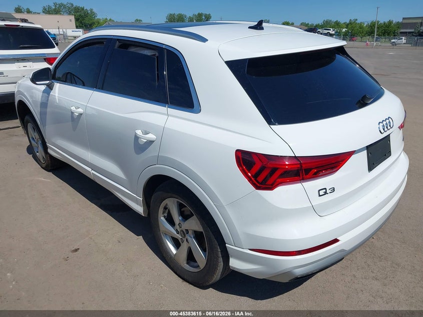 Vin: wa1aucf3xm1096645, lot: 45881610, audi q3 premium 40 tfsi quattro tiptronic 20213