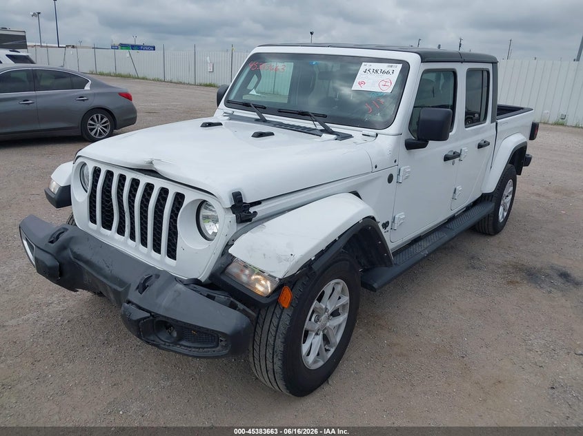 Vin: 1c6hjtag9pl542694, lot: 45881658, jeep gladiator sport s 4x4 20232