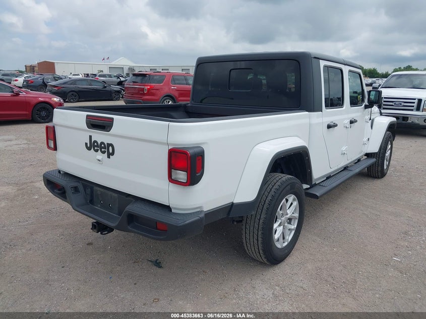 Vin: 1c6hjtag9pl542694, lot: 45881658, jeep gladiator sport s 4x4 20234