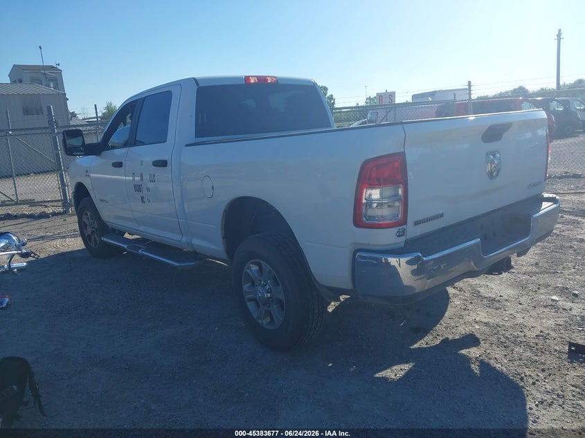 Vin: 3c6ur5dl4rg303081, lot: 45881672, ram 2500 big horn  4x4 6'4 box 20243