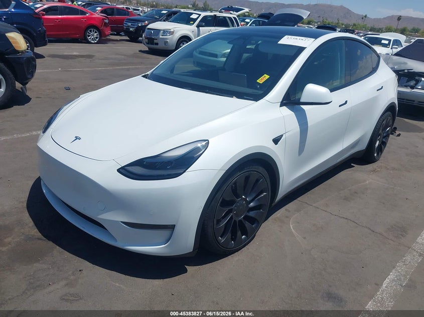 2022 Tesla Model Y Performance Dual Motor All-Wheel Drive 7SAYGDEFXNF409525 photo 1