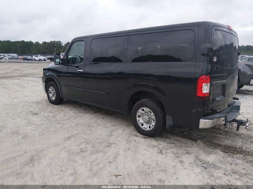 Vin: 5bzaf0aaxfn850143, lot: 45881827, nissan nv passenger nv3500 hd sl v8 20153