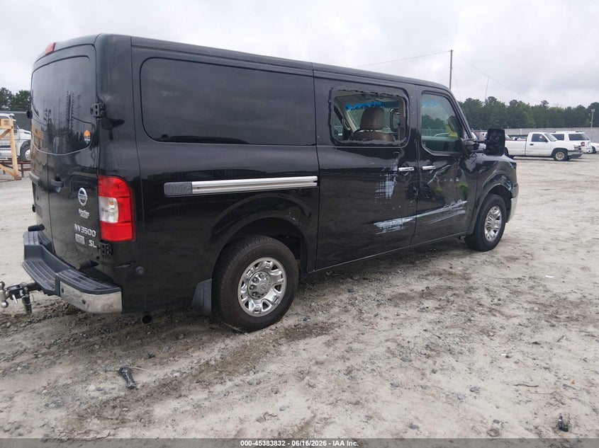 Vin: 5bzaf0aaxfn850143, lot: 45881827, nissan nv passenger nv3500 hd sl v8 20154
