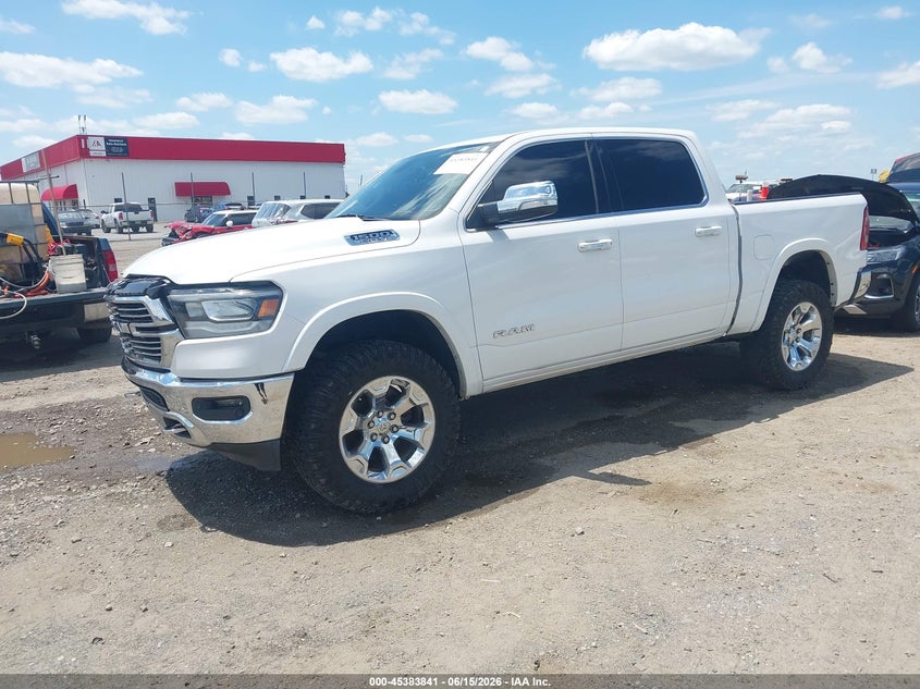 Vin: 1c6srfjt0kn643407, lot: 45881836, ram 1500 laramie  4x4 5'7 box 20192