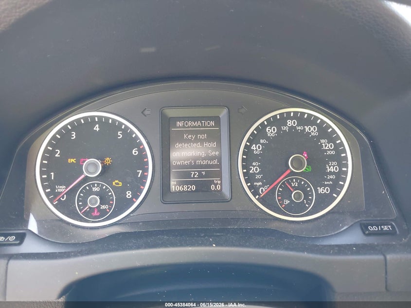 2017 Volkswagen Tiguan 2.0T/2.0T S VIN: WVGAV7AX4HK025862 Lot: 45384064