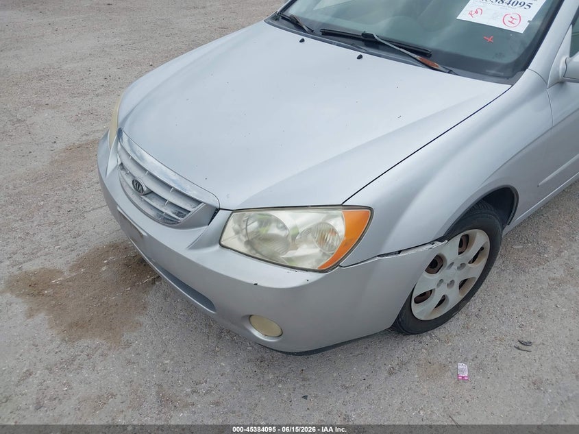 2005 Kia Spectra Ex/Lx/Sx VIN: KNAFE121955092112 Lot: 45384095