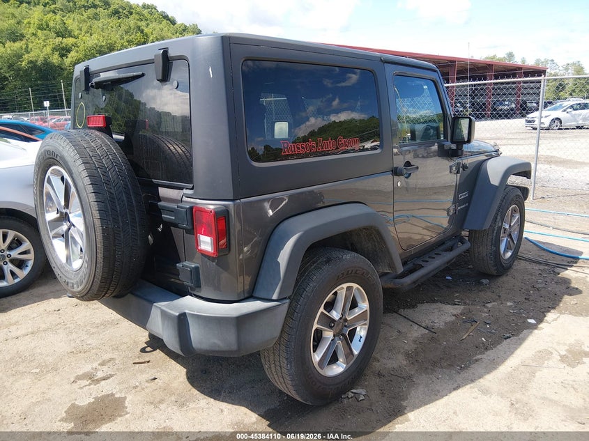 2016 JEEP WRANGLER auction photo 4