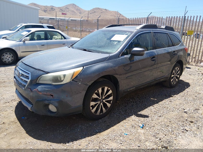 Vin: 4s4bsenc9f3262959, lot: 45882127, subaru outback 3.6r limited 20152