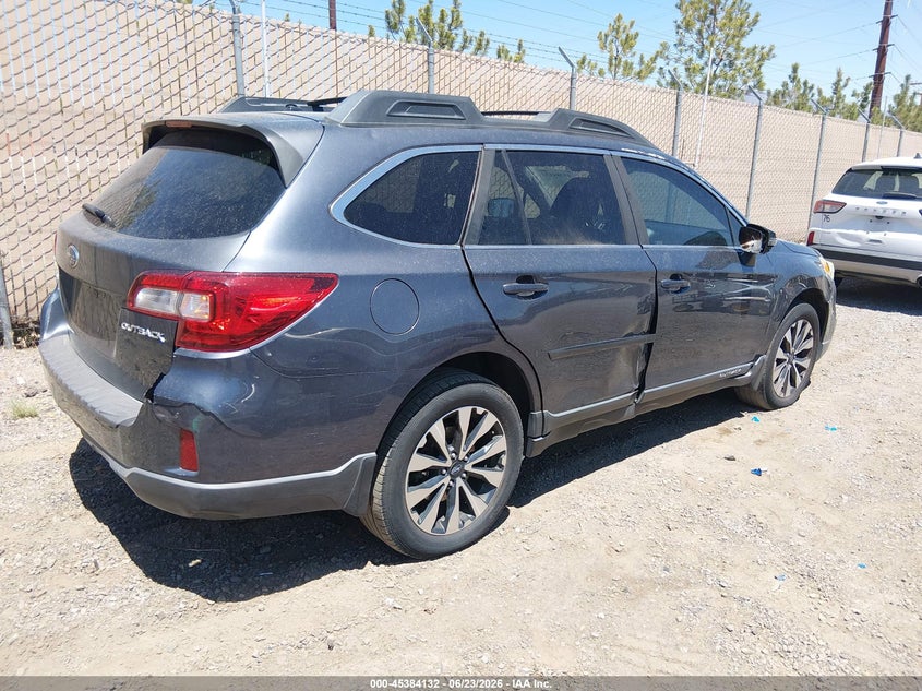 Vin: 4s4bsenc9f3262959, lot: 45882127, subaru outback 3.6r limited 20154