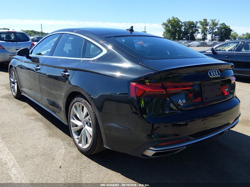 Vin: waucncf58la016302, lot: 45882257, audi a5 sportback premium plus 45 tfsi quattro s tronic 20203