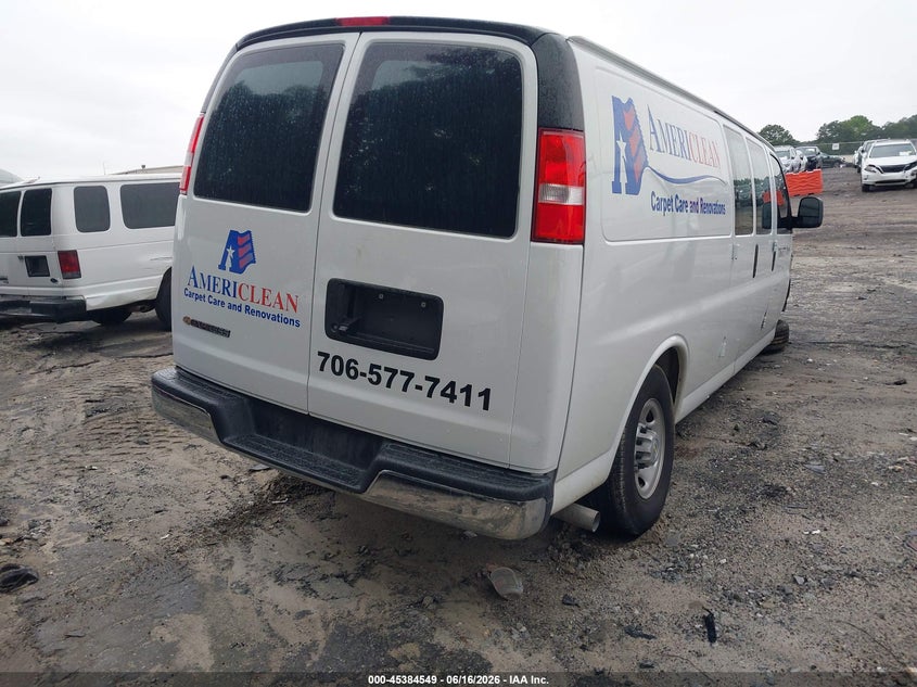 Vin: 1gcwgbf73s1160960, lot: 45882544, chevrolet express cargo rwd 2500 extended wheelbase wt 20254
