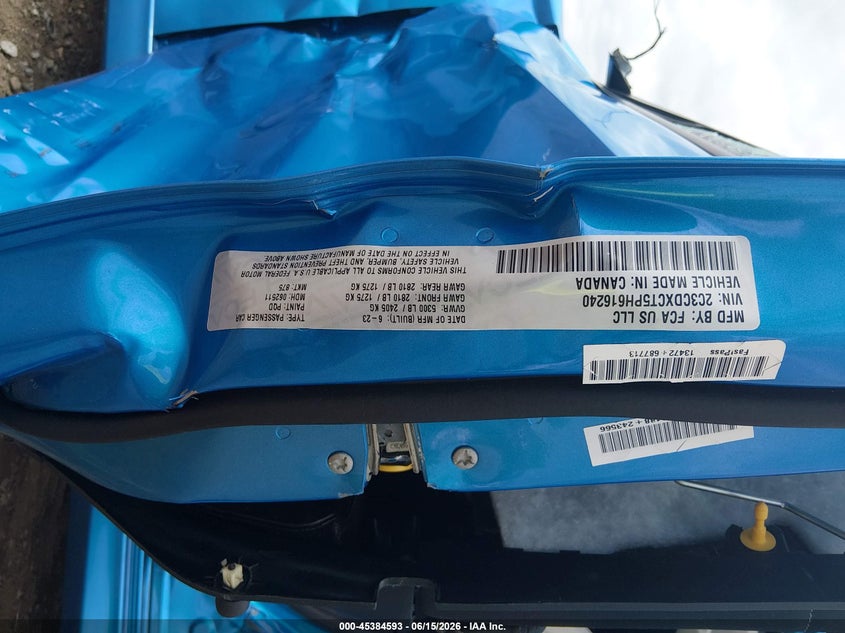 2023 DODGE CHARGER SEDAN 5.7L V-8 370HP