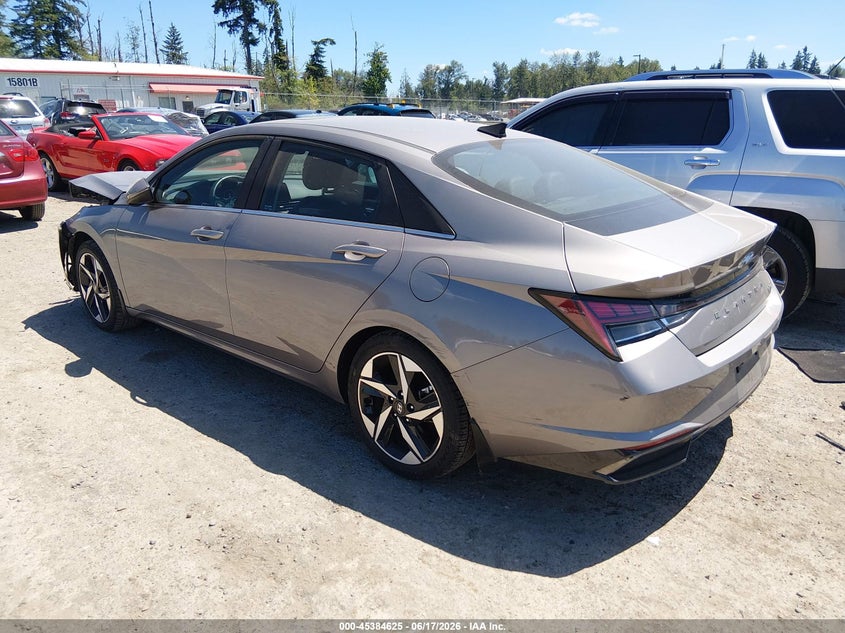 2022 HYUNDAI ELANTRA HYBRID auction photo 3