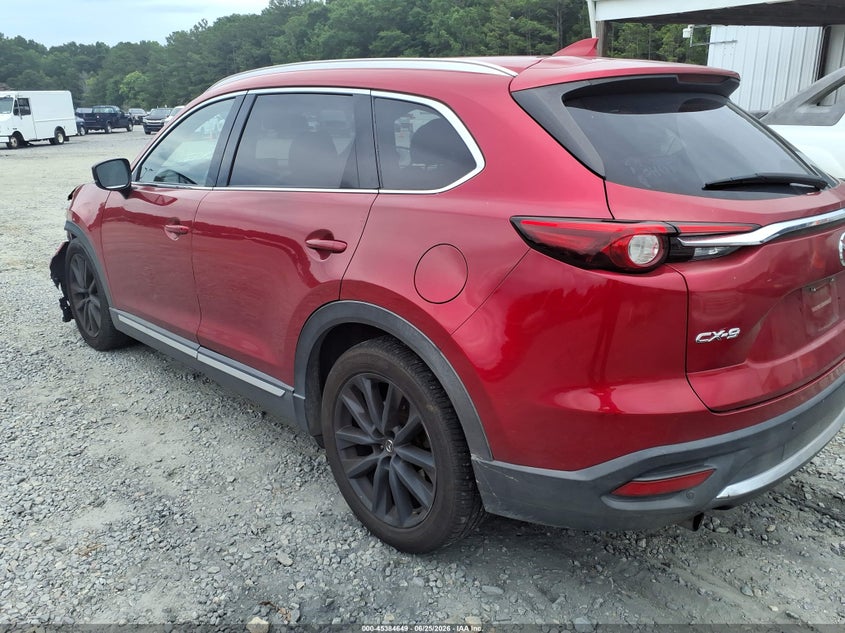 Vin: jm3tcady9g0101534, lot: 45882644, mazda cx-9 grand touring 20163