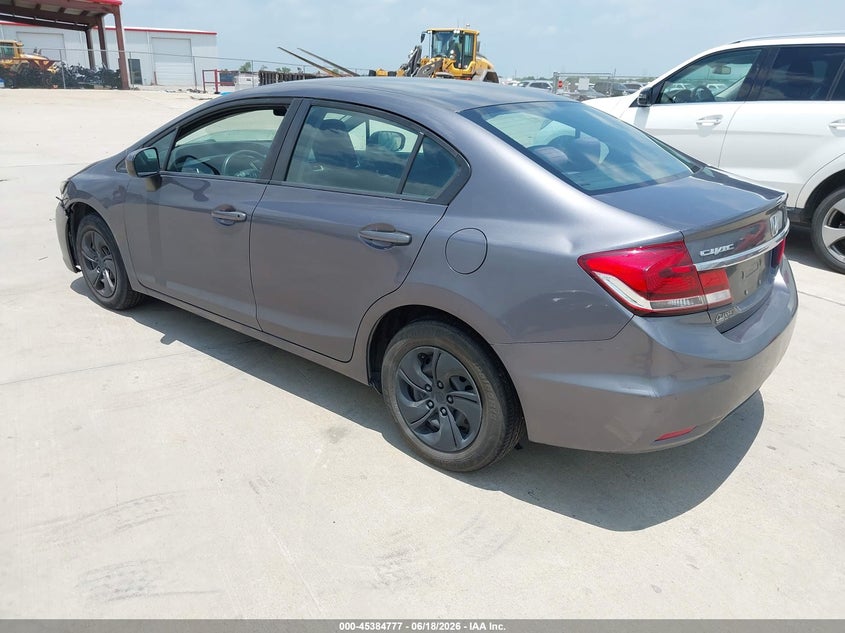 2015 HONDA CIVIC SEDAN 1.8L I-4 VVT, 143HP