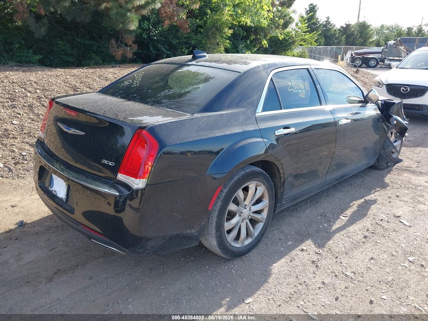 Vin: 2c3ccakg1jh250868, lot: 45882798, chrysler 300 limited awd 20184