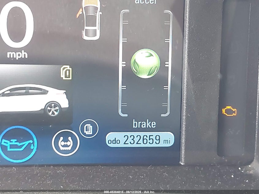 2012 Chevrolet Volt VIN: 1G1RA6E49CU104012 Lot: 45384815