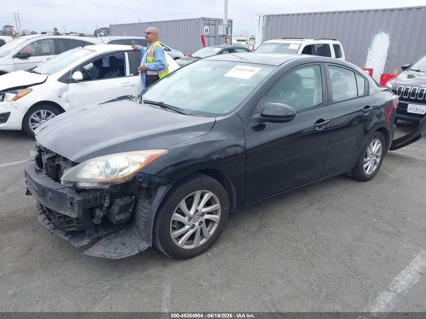 Vin: jm1bl1w81c1547067, lot: 45882898, mazda mazda3 i grand touring 20122
