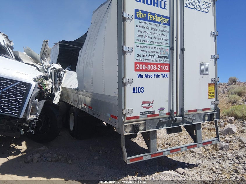 2022 WABASH NATIONAL CORP DRY VAN SEMI auction photo 3