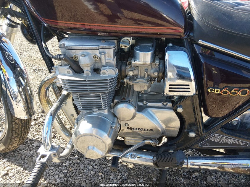 1982 Honda Cb650 VIN: JH2RC0507CM302168 Lot: 45384922