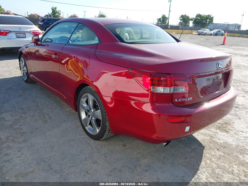 Vin: jthfe2c29a2500862, lot: 45882990, lexus is 350c 20103
