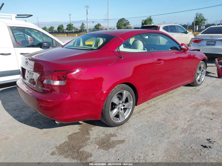 Vin: jthfe2c29a2500862, lot: 45882990, lexus is 350c 20104