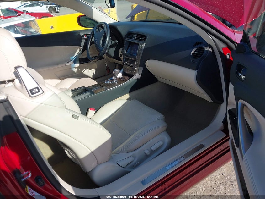 LEXUS IS 350C 2010 VIN JTHFE2C29A2500862