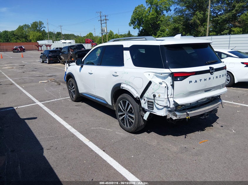 Vin: 5n1dr3dg8sc290839, lot: 45883111, nissan pathfinder platinum fwd 20253