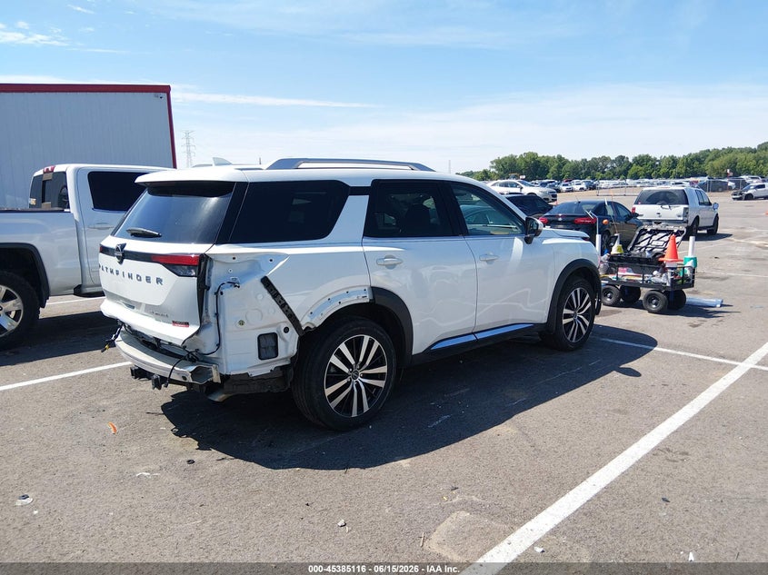 Vin: 5n1dr3dg8sc290839, lot: 45883111, nissan pathfinder platinum fwd 20254