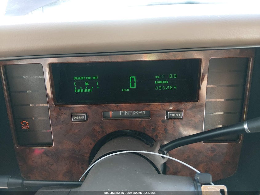 1995 CADILLAC FLEETWOOD SEDAN 5.7L V8 FI OHV F