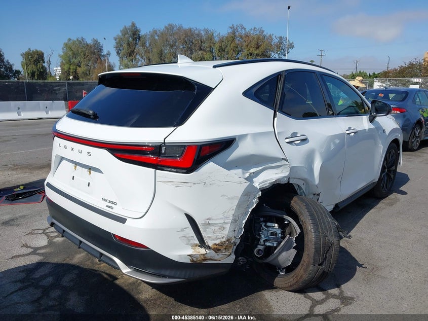 Vin: 2t2kgcez0rc036220, lot: 45883135, lexus nx 350 f sport handling 20244