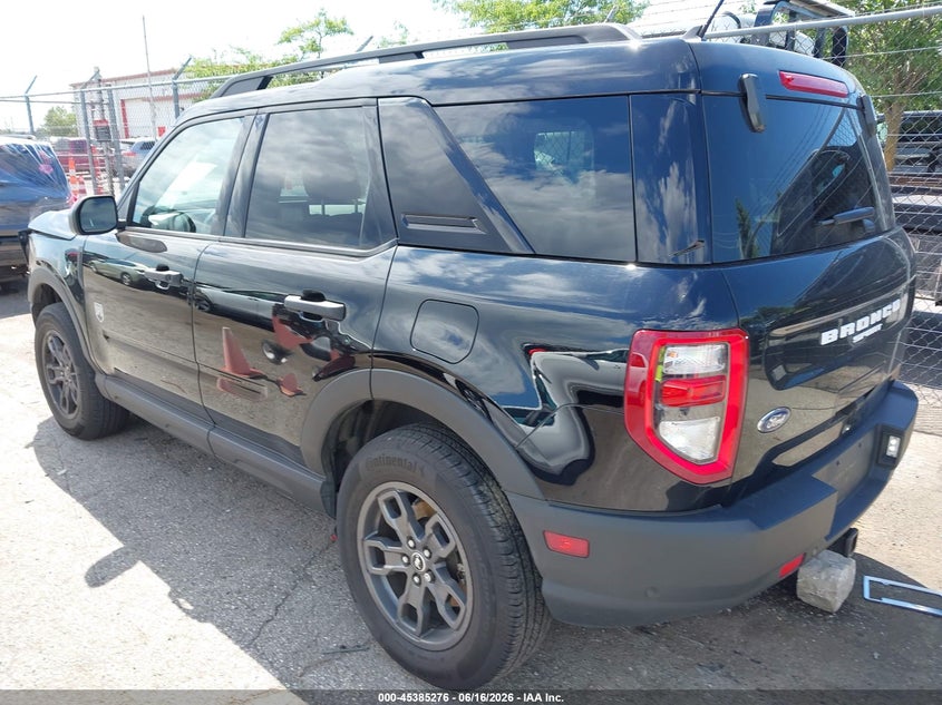 Vin: 3fmcr9b62nrd87680, lot: 45883271, ford bronco sport big bend 20223