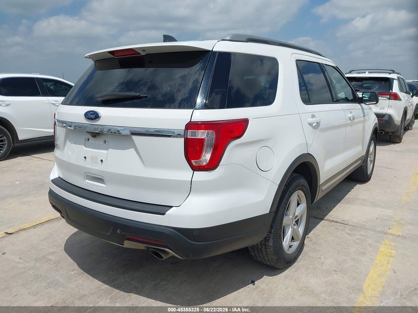Vin: 1fm5k7d89jga35536, lot: 45883320, ford explorer xlt 20184