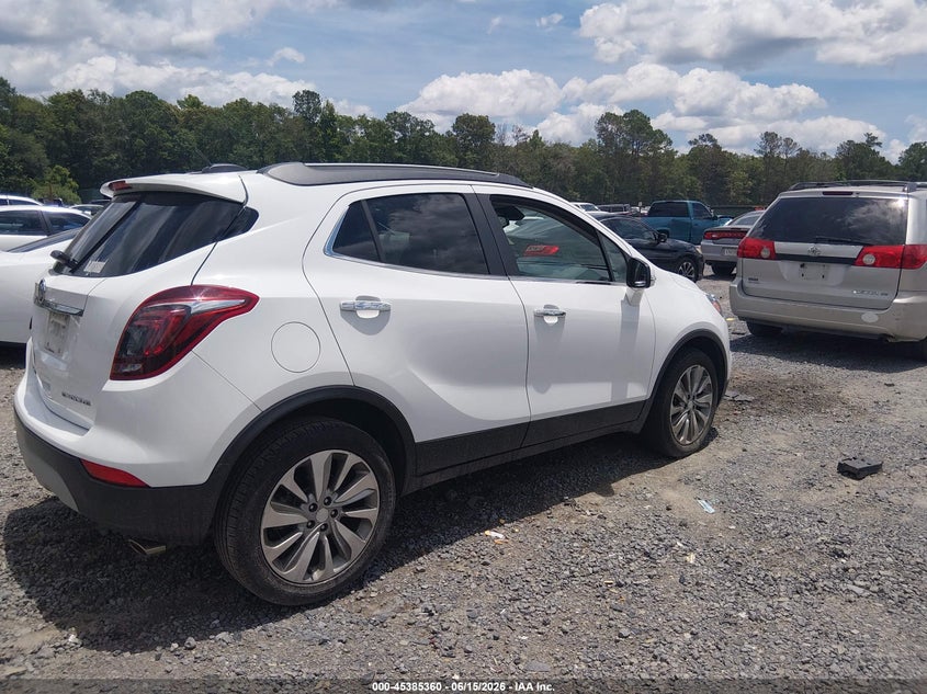 Vin: kl4cjasb1hb241672, lot: 45883355, buick encore preferred 20174