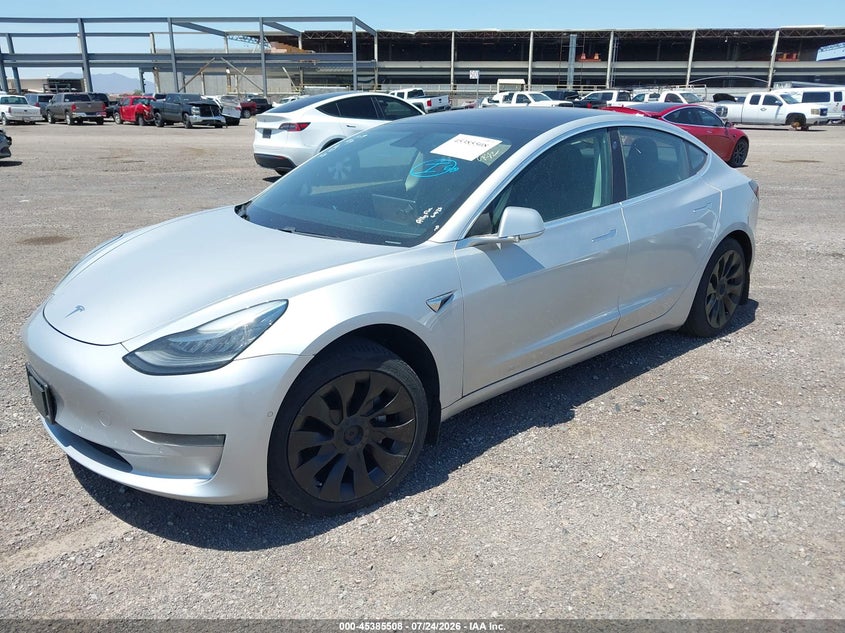 Vin: 5yj3e1eaxjf037324, lot: 45883503, tesla model 3 20182