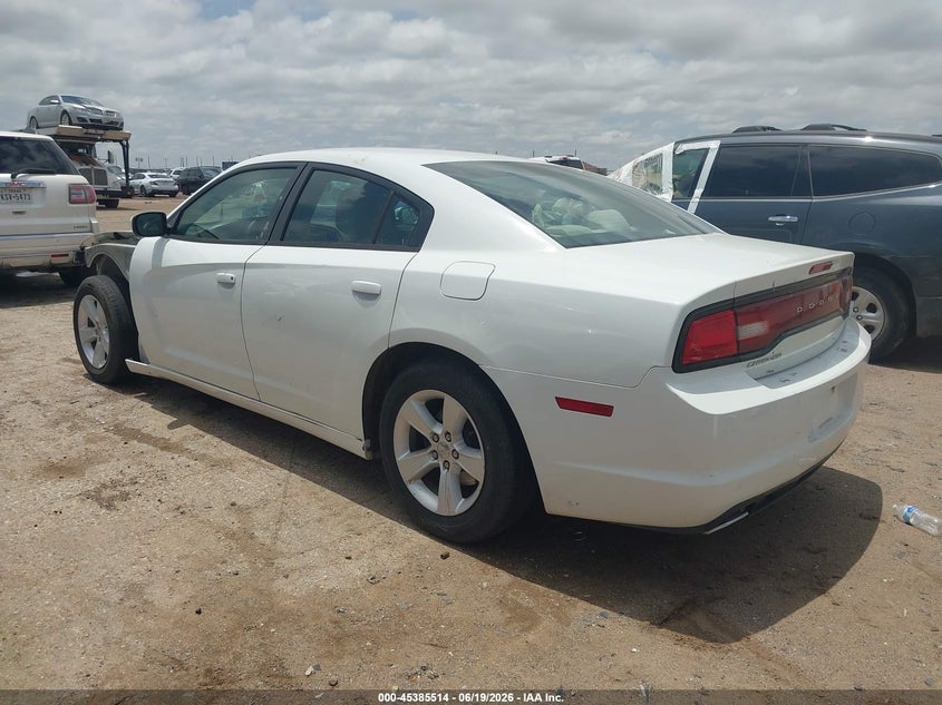 Vin: 2c3cdxbgxch295407, lot: 45883509, dodge charger se 20123