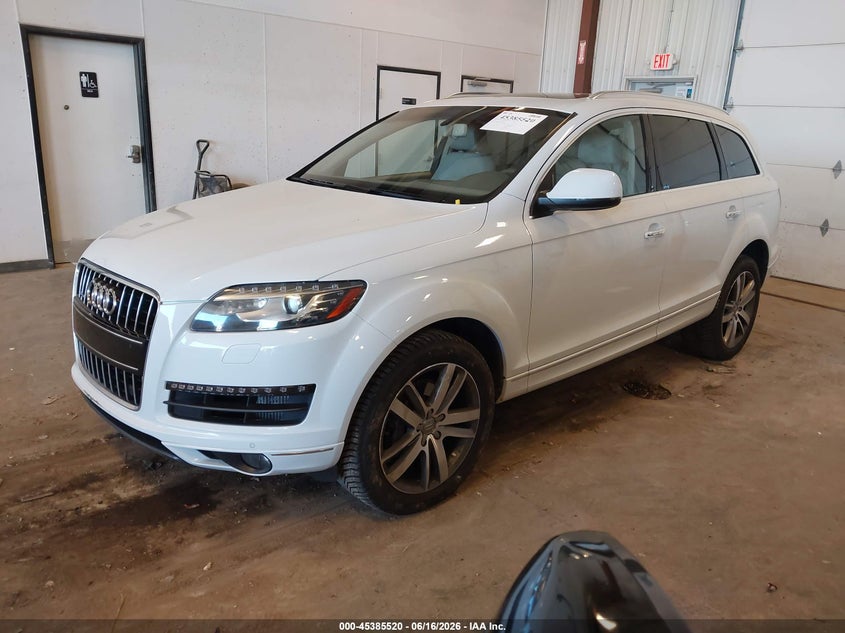 Vin: wa1lmbfe6dd006720, lot: 45883515, audi q7 3.0 tdi premium 20132