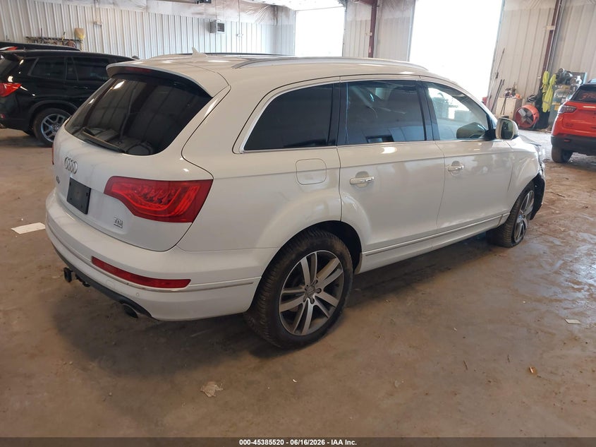 Vin: wa1lmbfe6dd006720, lot: 45883515, audi q7 3.0 tdi premium 20134