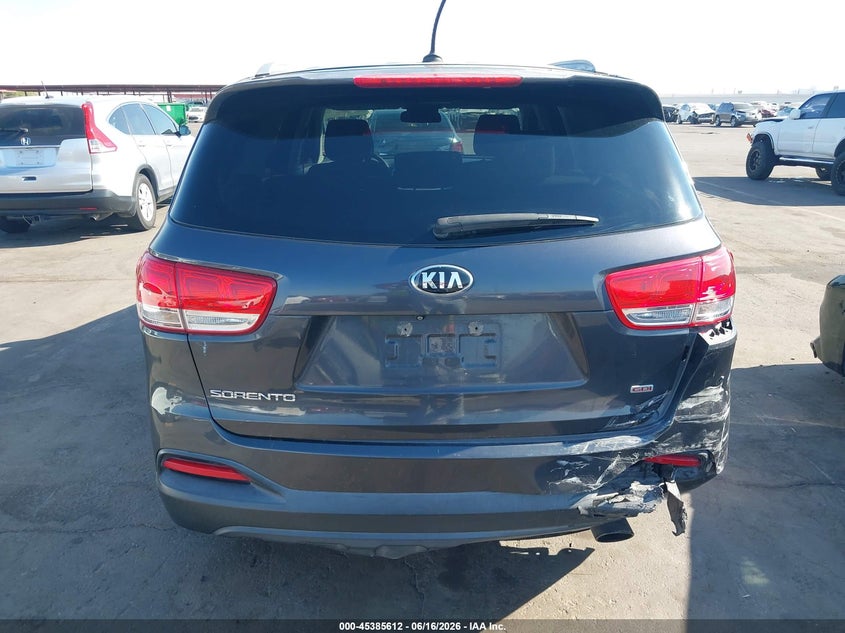 2016 Kia Sorento 2.4L Lx VIN: 5XYPG4A32GG154904 Lot: 45385612