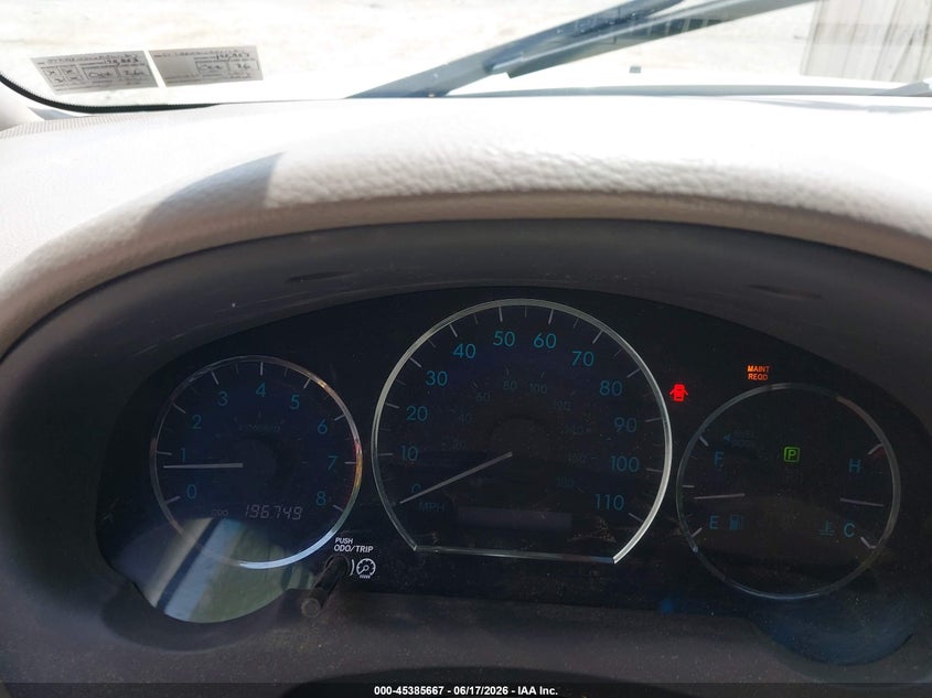 2008 TOYOTA SIENNA auction photo 7