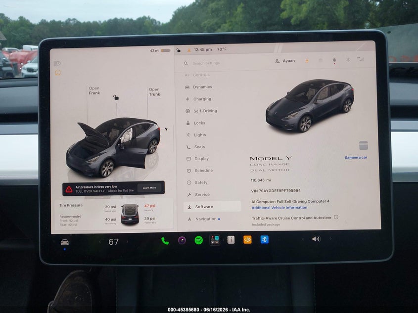 2023 TESLA MODEL Y auction photo 7