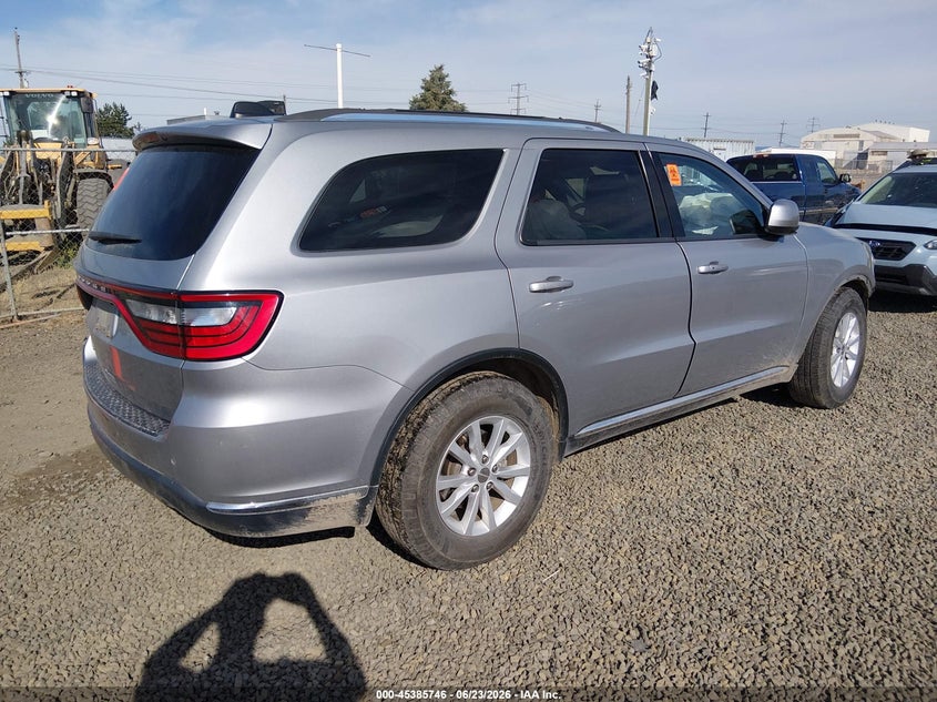 Vin: 1c4rdjag5fc128433, lot: 45883741, dodge durango sxt 20154