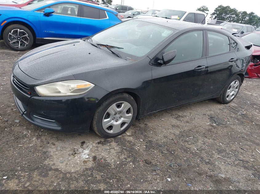 Vin: 1c3cdfaa9gd541034, lot: 45883755, dodge dart se 20162