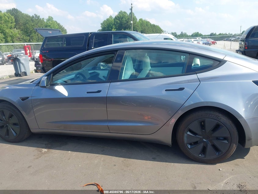 2026 Tesla Model 3 Premium Rear-Wheel Drive/Rear-Wheel Drive VIN: 5YJ3E1EA3TF154536 Lot: 45385796