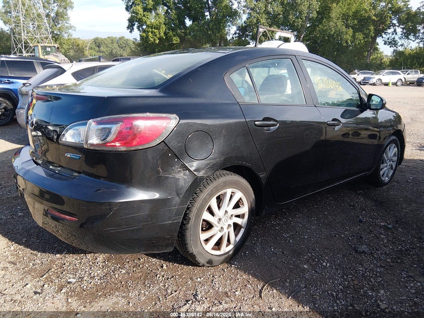 Vin: jm1bl1v76c1671280, lot: 45884137, mazda mazda3 i touring 20124