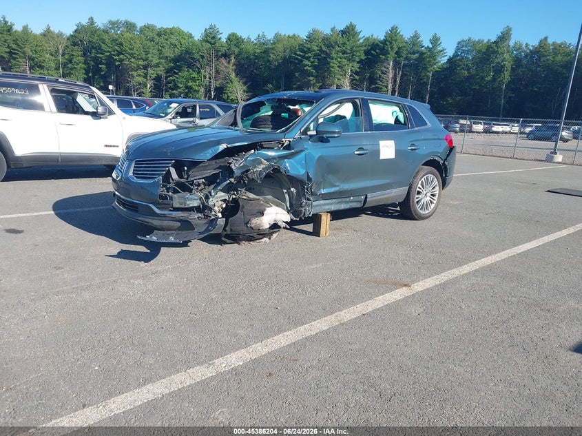Vin: 2lmtj8lr3gbl69611, lot: 45884199, lincoln mkx reserve 20162