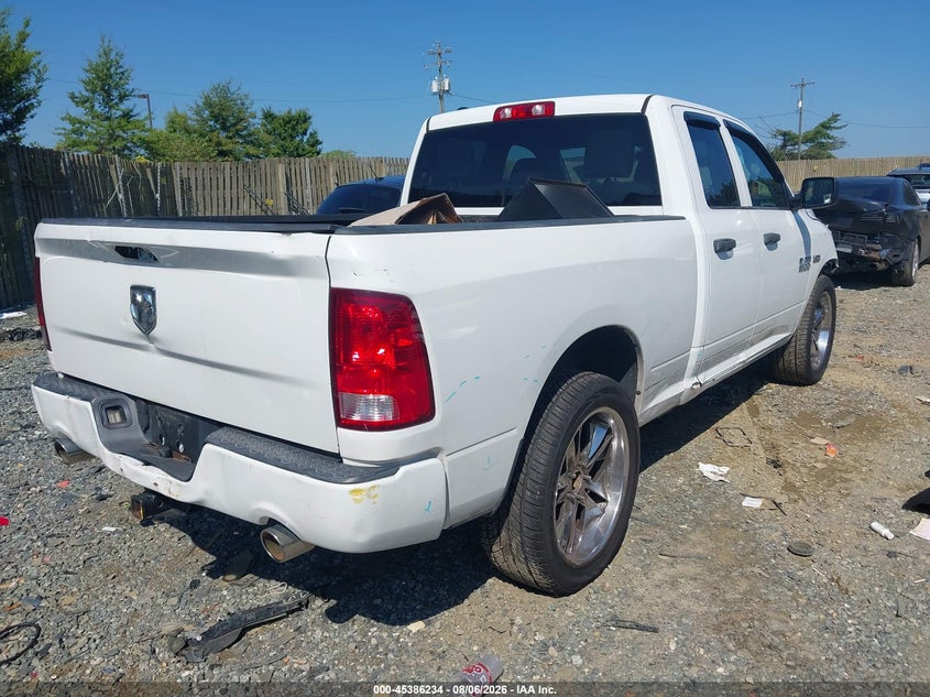 Vin: 1c6rr7ft5hs644320, lot: 45884229, ram 1500 express  4x4 6'4 box 20174