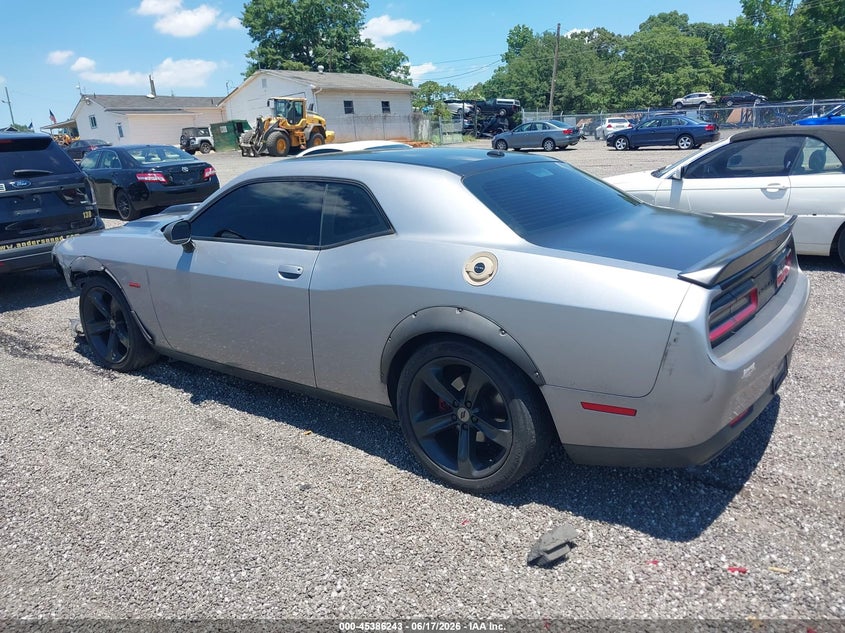 Vin: 2c3cdzbt7jh223330, lot: 45884238, dodge challenger r/t 20183