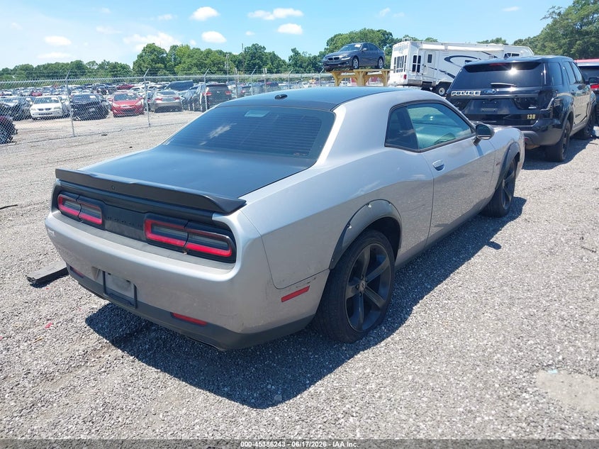 Vin: 2c3cdzbt7jh223330, lot: 45884238, dodge challenger r/t 20184