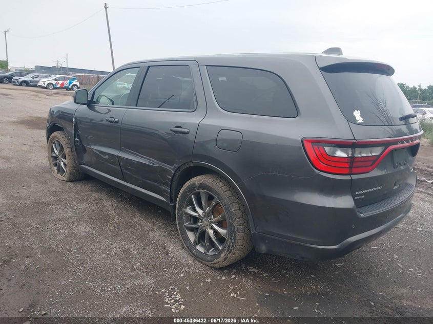 Vin: 1c4rdjdg3hc799436, lot: 45884417, dodge durango gt awd 20173